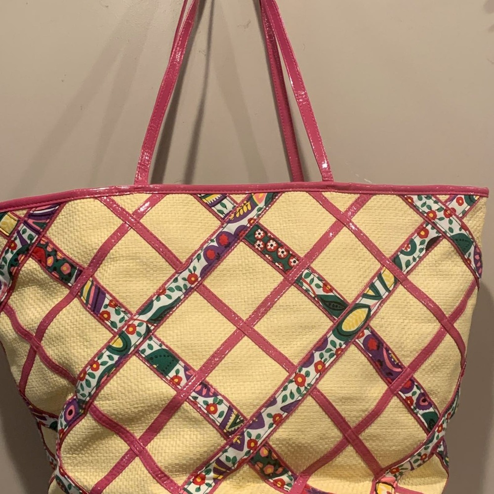 Vera Bradley Straw beach bag